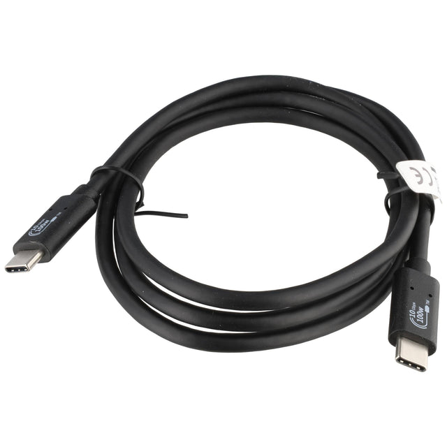 Lade- und Datenkabel USB 3.2 Gen2, USB-C auf USB-C, max. 100 W, Länge 1 Meter