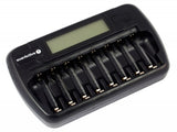 Everactive NC-800 NIMH-/NiCd Ladegerät mit LCD-Display für 1-8 AA/AAA Akkus