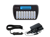 Everactive NC-800 NIMH-/NiCd Ladegerät mit LCD-Display für 1-8 AA/AAA Akkus