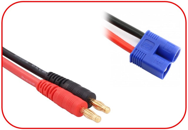 Ladekabel 4mm Goldkontaktstecker - EC3 150mm
