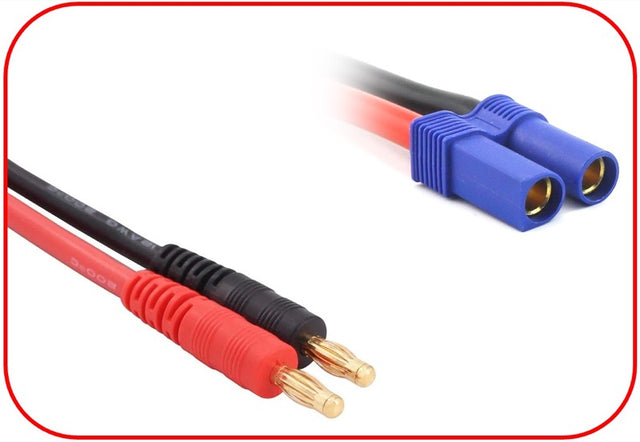 Ladekabel 4mm Goldkontaktstecker - EC5 150mm