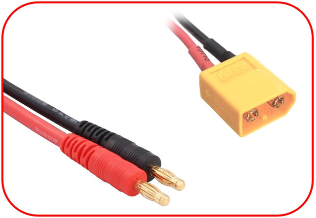 Ladekabel 4mm Goldkontaktstecker - XT60 300mm