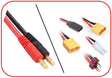 Ladekabel 4mm Goldkontaktstecker - XT90/XT60/T/JR/Tam 300mm