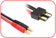 Ladekabel 4mm Goldkontaktstecker passend f. Traxxas 300mm