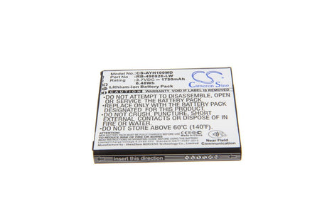 CoPacks Li-Ion Akku passend für Ascom 490926A, RB-490926-LW - 3,7 V 1750 mAh 53,5x51,4x6,8 mm