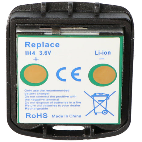 AccuCell Li-Ion Akku passend für DETEWE OPENPHONE IH4, FC4, D4 mit 3,7Volt 650mAh mit Deckel