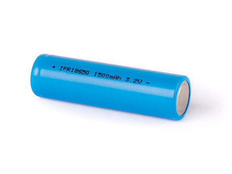 Cottcell IFR 18650 LiFePo4 1500mAh 3,2V  (Pluspol flach)