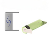 Keeppower 18500-A1 Li-Ion Akku 3,6V - 3,7V 1500mAh (flacher Pluspol)
