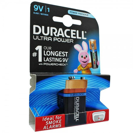 Ultra Power Alkaline 9V Batterien ideal für Rauchmelder, Rauchwarnmelder und AccuCell EnergyTest ( 33 St.)