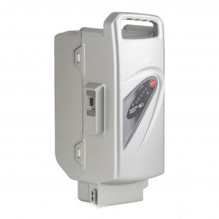 Maratron E-Bike Akku  Ersatz-Akku für Panasonic 26V 13Ah silber - Sattelrohr