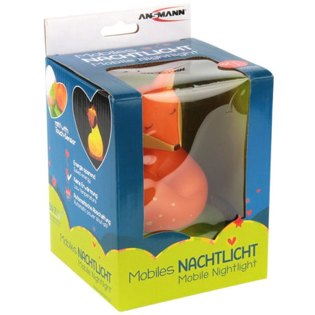 Ansmann Mobiles Nachtlicht Fuchs Mobile, die LED-LICHT Einschlafhilfe für Kinder als Fuchs-Figur