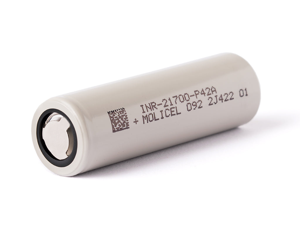 Molicel INR21700-P42A, 4200mAh 30A bis max. 45A Li-Ionen-Akku, 3,6V - 3,7V