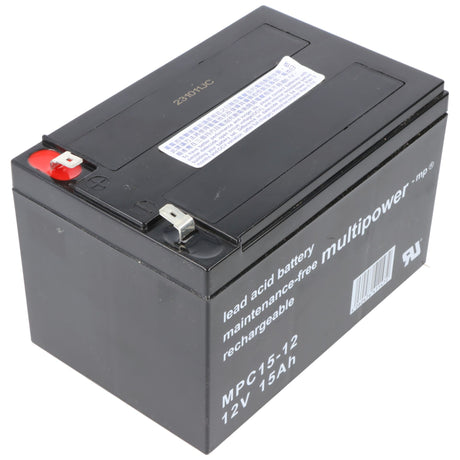 MultiPower MP15-12C Blei Akku mit Faston 6,3 mm 12V, 15000mAh, MPC15-12