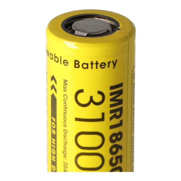 Nitecore 18650IMR 3,7V 3100mAh Li-Ion Akku (2 Stück)