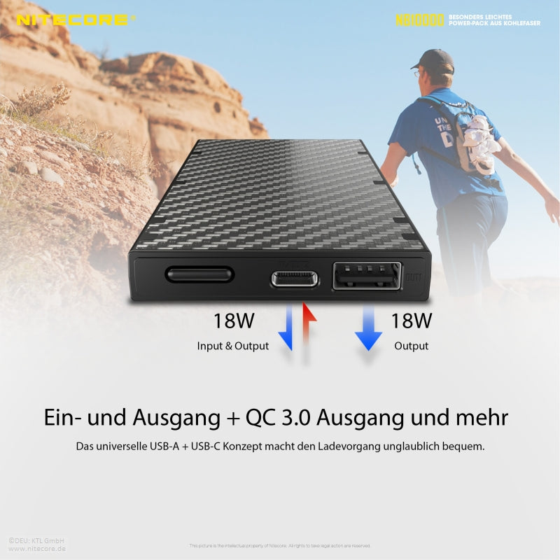 Nitecore Powerbank NB10000 - 10000mAh