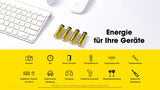 Nitecore Li-Ion Akku, 1,5V, USB-C, 2400mAh (4 St.)