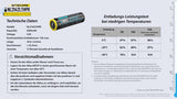 Nitecore Li-Ion Akku Typ 21700 - 4200mAh LTHPR, Low Temperature, USB ladbar