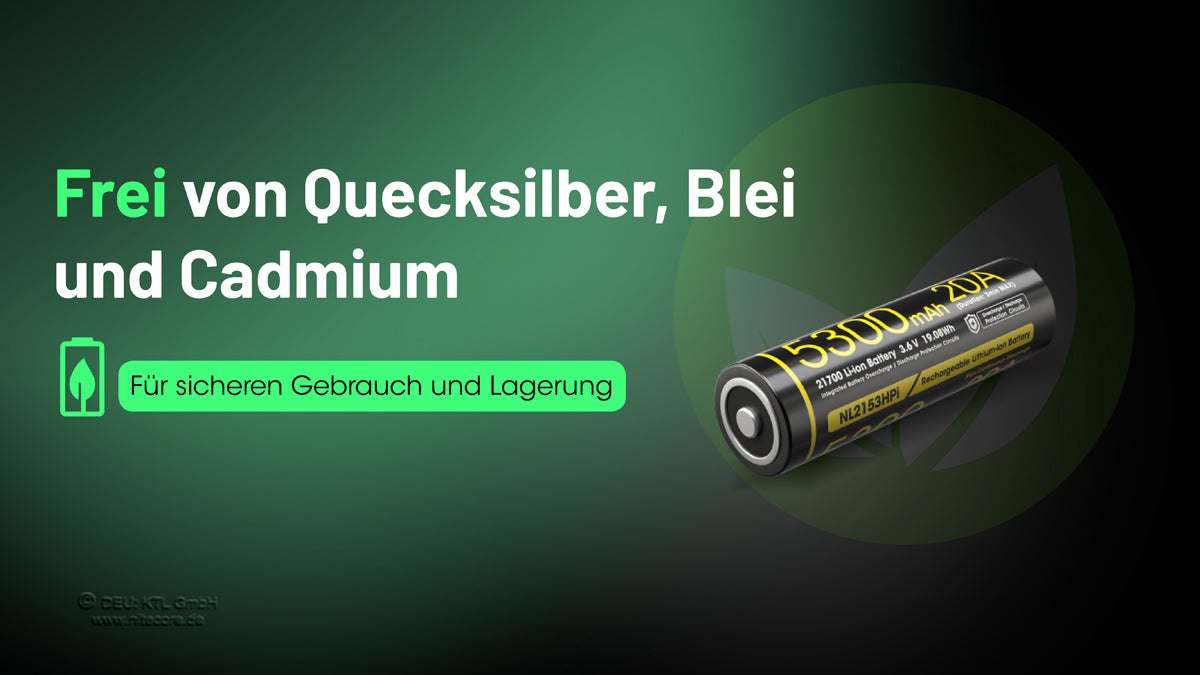 Nitecore Li-Ion Akku 21700, 5300mAh, NL2153HPi