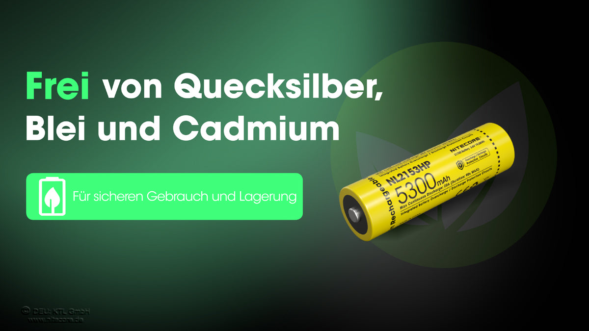 Nitecore LI-Ion Akku 21700, 5300mAH, NL2153HPNitecore