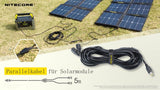 5M Nitecore Verlängerungskabel für Solarpanel, Parallelkabel für Nitecore FSP100 und andere Solar-Panels, 5 Meter