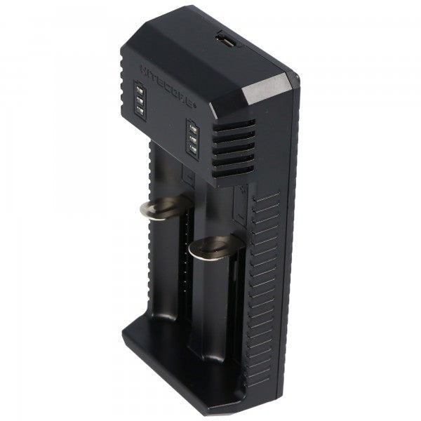 Nitecore 2fach USB-Ladegerät UI2 max. 800mAh 3 LED für 21700 max. 77-80mm