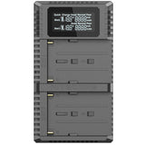 Nitecore 2fach Schnell-Ladegerät passend für den Akku Sony NP-FM500H, Sony NP-F730, Sony NP-F750, Sony NP-F770, Sony NP-F970, Sony NP-F550 und baugleiche