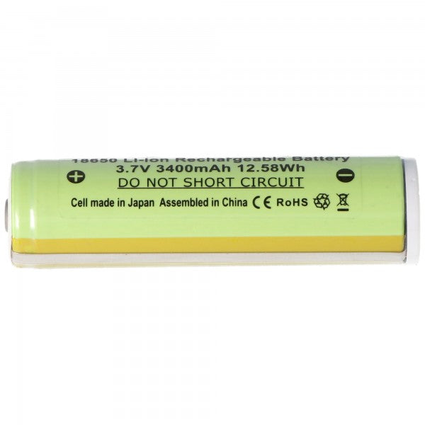 Panasonic 3400mAh Akku für 3.7V 18650ICR für Steel 10W wiederaufladbare LED-Taschenlampe
