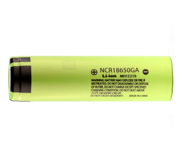 Panasonic NCR18650GA 3,6V - 3,7V 3500mAh Green (Pluspol flach)