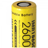 Nitecore 18650IMR Li-Ion Akku 3,7V 2600mAh/40A Flat Top (2 Stück)