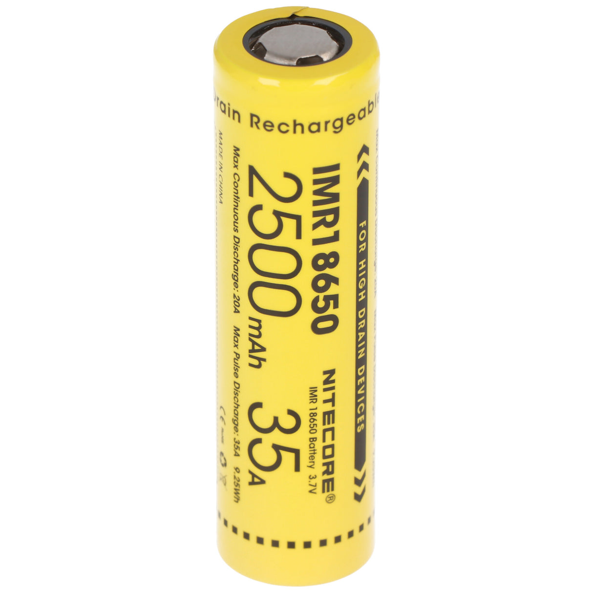 Nitecore 18650IMR 3,7V 2500mAh Li-Ion Akku