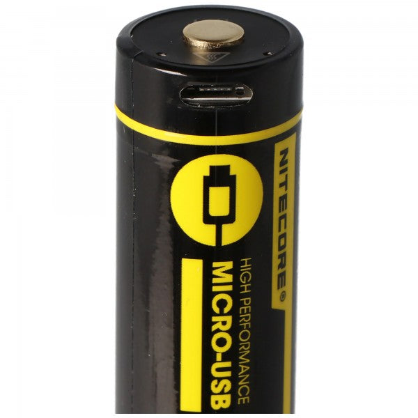 Nitecore Li-Ion Akku 18650 - 3,7V 2600mAh - NL1826R USB