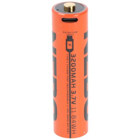 NEBO 18650 Li-Ion Akku – 3,7 V / 3200 mAh mit USB-C