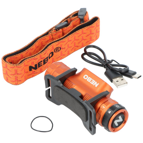 NEBO Master Series HL1000 Stirnlampe, 1000 Lumen, bis zu 138 Metern, inkl. 3200mAh, 3,7V Li-Ion Akku, wiederaufladbar