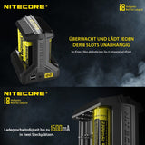 8x Panasonic 18650 Li-Ion Akku und 8fach Schnell-Ladegerät inklusive AccuCell AccuSafe