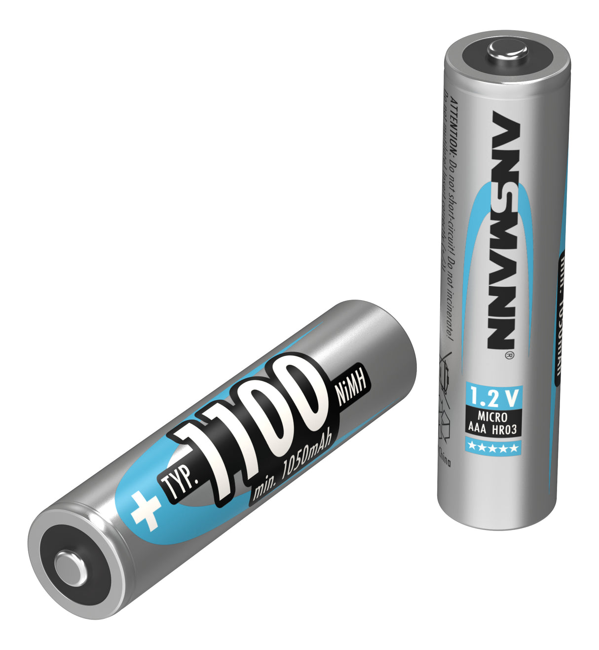 Ansmann NiMH-Akku Typ 1100 Micro 1050mAh