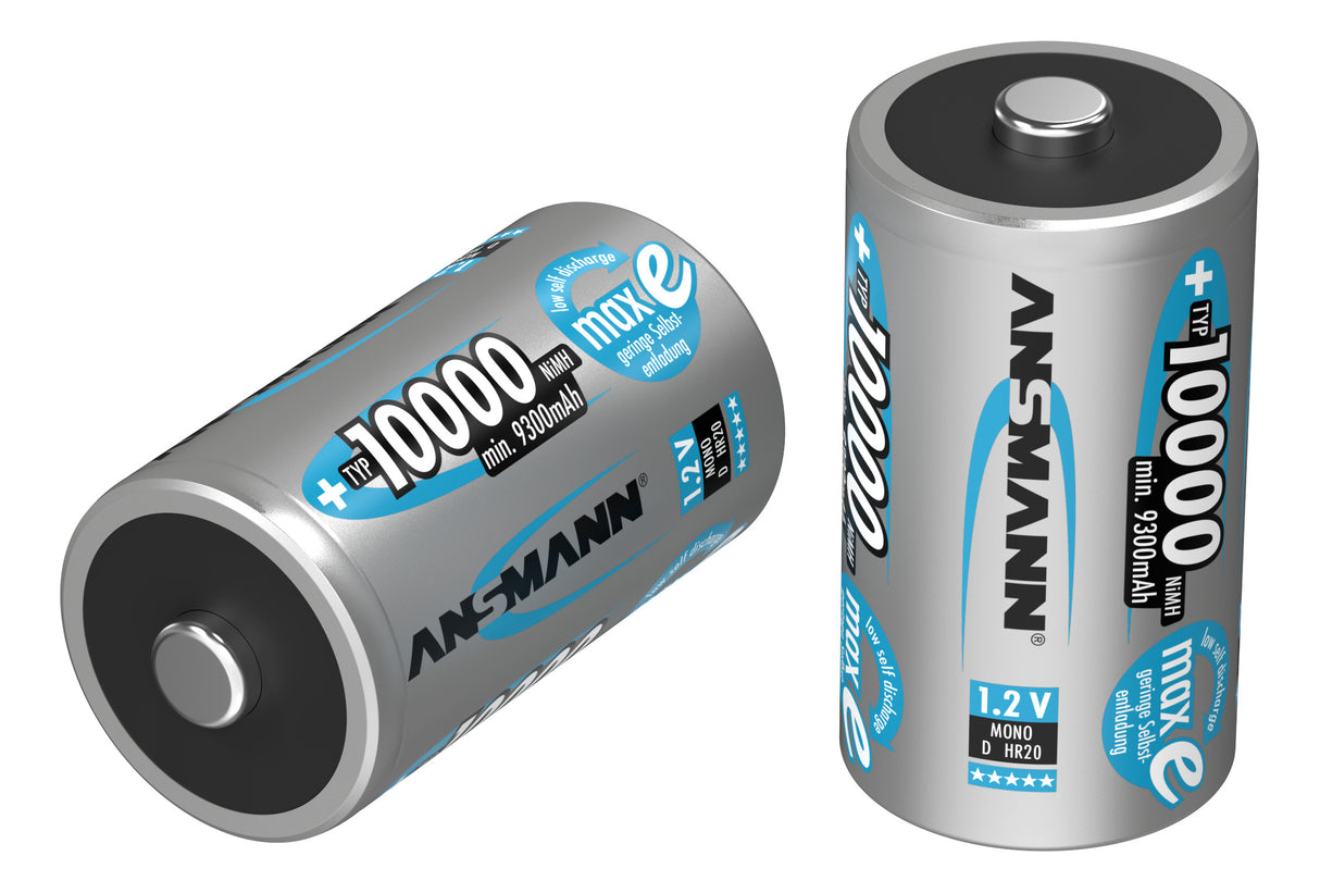 Ansmann NiMH-Akku Mono 10000mAh 2er Blister