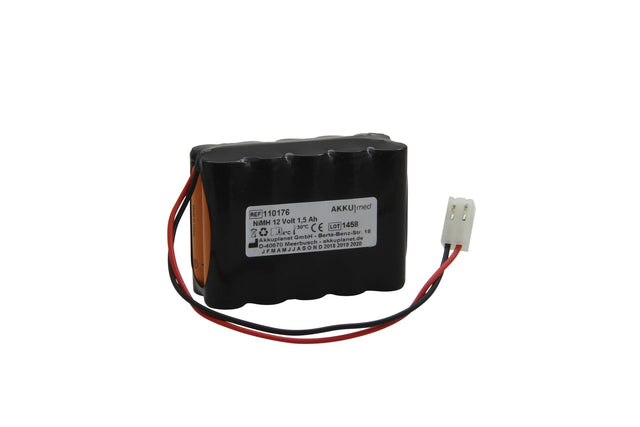 NiMH Akku passend für Cardiette Cardioline EKG Recorder AR1200/ AR1200ADV/ FC1400 12 Volt/ 1,50 Ah CE Konform