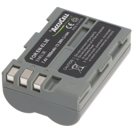 AccuCell Nikon EN-EL3 Akku als Nachbau von AccuCell auch passend für EN-EL3a, D50, D70 1800mAh