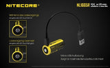 NiteCore 16340 650mAh, Li-Ionen 3,6V - 3,7V - PCB geschützt mit USB Lademöglichkeit NL-1665R