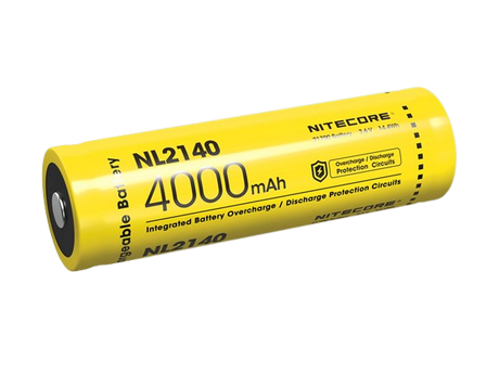 NiteCore 21700 NL2140 - 4000mAh, Li-Ionen 3,7V - 3,6V - PCB geschützt