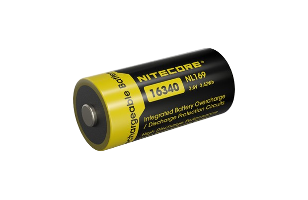Nitecore 16340 NL169 950mAh 3,7V RCR123A