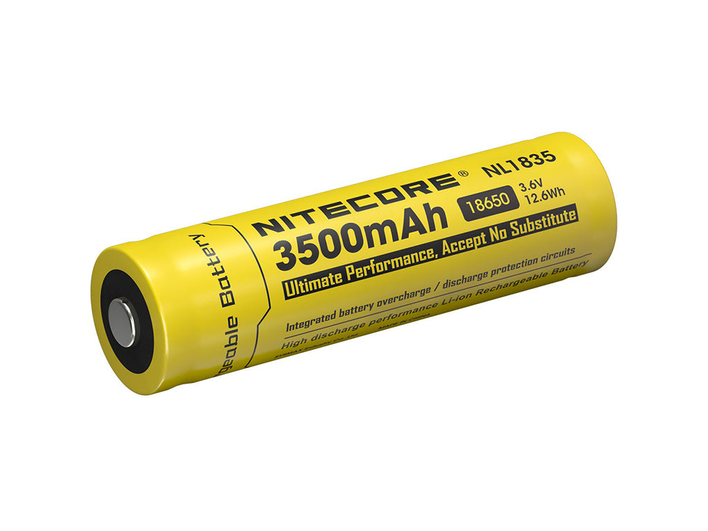 NiteCore Li-Ion-Akku 18650 - 3500mAh, 3,7V - NL1835 PCB geschützt