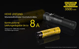 NiteCore Li-Ion-Akku 18650 - 3500mAh, 3,7V - NL1835HP PCB bis 8A geschützt