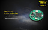 NiteCore Li-Ion-Akku 18650 - 3500mAh, 3,7V - NL1835HP PCB bis 8A geschützt