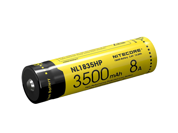 NiteCore Li-Ion-Akku 18650 - 3500mAh, 3,7V - NL1835HP PCB bis 8A geschützt