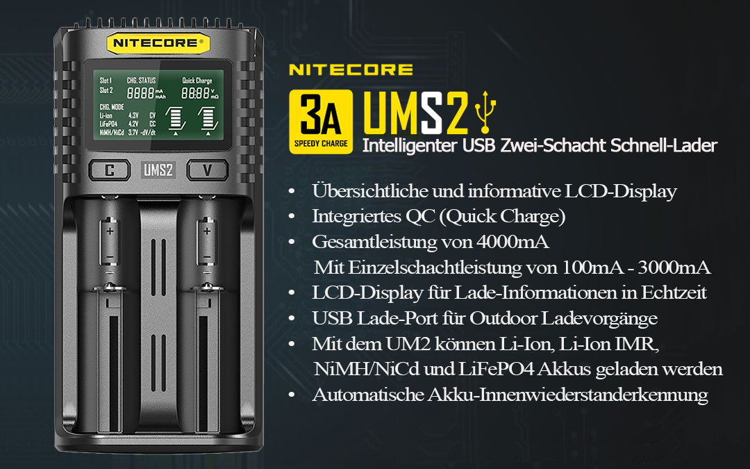 Li-Ion / LiFePo4 / Ni-MH / Ni-CD