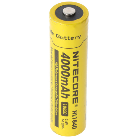 Nitecore 18650 Li-Ion Akku, NL1840, 4000mAh, mit Schutzschaltung