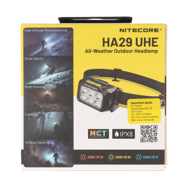 Nitecore HA29 UHE – 1.200 Lumen, kältebeständig