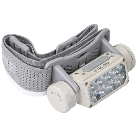 Nitecore HC65 UHE Stirnlampe mit bis zu 2000 Lumen, grau, 3 Lichtquellen, inkl. 18650 Li-Ion Akku 4000mAh
