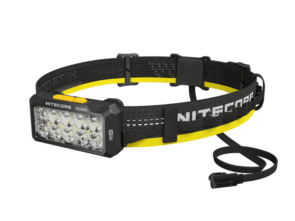 Nitecore HU2000 Arbeits-Stirnlampe, bis zu 2000 Lumen, ohne eigene Stromquelle, NiteLab UHE LEDs, mit Universalclip
